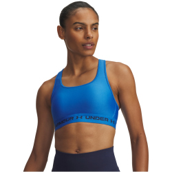 UNDER ARMOUR Armour Mid Crossback Sport-BH Damen 402 - blue atlantis/washed navy M