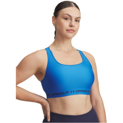 UNDER ARMOUR Armour Mid Crossback Sport-BH Damen 402 - blue atlantis/washed navy S