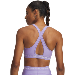 UNDER ARMOUR Armour Mid Crossback Sport-BH Damen 538 - transparent/white S