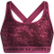 UNDER ARMOUR Mid Crossback Print Sport-BH Damen 659 - fuchsia dusk/dark maroon L