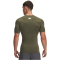 UNDER ARMOUR HeatGear kurzarm Funktionsshirt Herren 391 - marine od green/white S