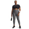 UNDER ARMOUR HeatGear High-Waist Ankle Leggings Damen 020 - charcoal light heather/black 1X