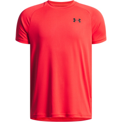 UNDER ARMOUR Tech 2.0 kurzarm Trainingsshirt Jungen 714 - racer red/black S (127-137 cm)