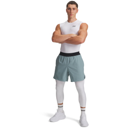 UNDER ARMOUR PEAK Woven Shorts Herren 323 - serpentine/black M