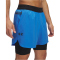 UNDER ARMOUR Vanish Elite 2in1 Trainingsshorts Herren 402 - blue atlantis/black L