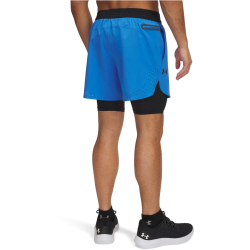 UNDER ARMOUR Vanish Elite 2in1 Trainingsshorts Herren 402 - blue atlantis/black XXL
