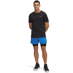 UNDER ARMOUR Vanish Elite 2in1 Trainingsshorts Herren 402 - blue atlantis/black XXL