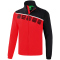 erima 5-C Jacke mit abnehmbaren &Auml;rmeln red/black/white M