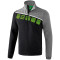 erima 5-C Jacke mit abnehmbaren Ärmeln black/greymelange/white S