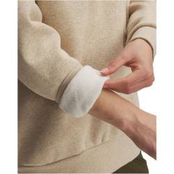 UNDER ARMOUR Essential OverSized Fleece Hoodie Damen 305 - city khaki light heather/white L
