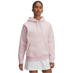 UNDER ARMOUR Rival Fleece Hoodie Damen 648 - prime pink light heather/prime pink S