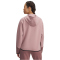 UNDER ARMOUR Unstoppable Fleece Kapuzenjacke Damen 673 - tourmaline pink/maroon mist/black M