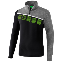 erima 5-C Trainings-Top black/greymelange/white L