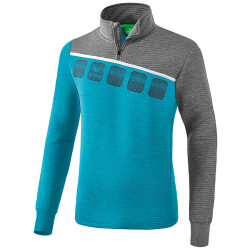 erima 5-C Trainings-Top oriental blue mel./grey mel./white S