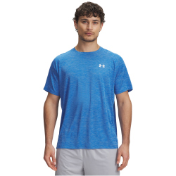 UNDER ARMOUR Tech Strukturiertes Trainingsshirt Herren 402 - blue atlantis/white XXL