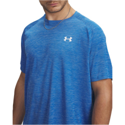 UNDER ARMOUR Tech Strukturiertes Trainingsshirt Herren 402 - blue atlantis/white XXL