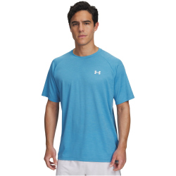 UNDER ARMOUR Tech Strukturiertes Trainingsshirt Herren 453 - ether blue/white XS