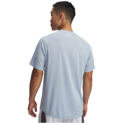 UNDER ARMOUR Tech Strukturiertes Trainingsshirt Herren 454 - blue calm/white L