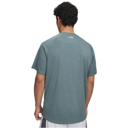 UNDER ARMOUR Tech Strukturiertes Trainingsshirt Herren 587 - jasper blue/white L/T