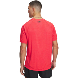 UNDER ARMOUR Tech Strukturiertes Trainingsshirt Herren 714 - racer red/black L