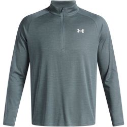 UNDER ARMOUR Tech Textured 1/2-Zip Trainingsshirt Herren 587 - jasper blue/white XXL