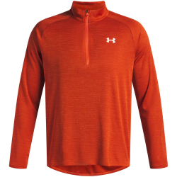 UNDER ARMOUR Tech Textured 1/2-Zip Trainingsshirt Herren 844 - orange base/white L