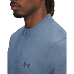 UNDER ARMOUR Vanish Elite Seamless 1/4-Zip Trainingsshirt Herren 418 - blue smoke/iridescent S