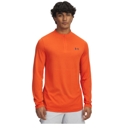 UNDER ARMOUR Vanish Elite Seamless 1/4-Zip Trainingsshirt Herren 844 - orange base/iridescent S