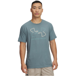 UNDER ARMOUR Foundation Sportshirt Herren 587 - jasper blue/khaki base/serpentine L