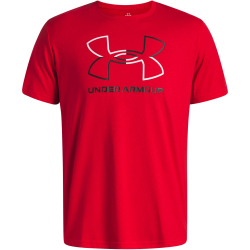 UNDER ARMOUR Foundation Sportshirt Herren 601 - red/white/black S