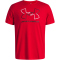 UNDER ARMOUR Foundation Sportshirt Herren 601 - red/white/black S