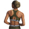 UNDER ARMOUR HeatGear Armour Mid Support Sport-BH Damen 308 - expedition green/white L