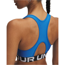 UNDER ARMOUR HeatGear Armour Mid Support Sport-BH Damen 402 - blue atlantis/white S
