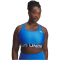 UNDER ARMOUR HeatGear Armour Mid Support Sport-BH Damen 402 - blue atlantis/white S