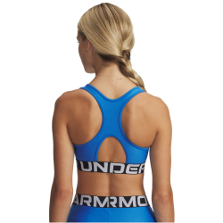 UNDER ARMOUR HeatGear Armour Mid Support Sport-BH Damen 402 - blue atlantis/white XS