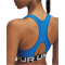 UNDER ARMOUR HeatGear Armour Mid Support Sport-BH Damen 402 - blue atlantis/white XS