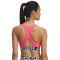 UNDER ARMOUR HeatGear Armour Mid Support Sport-BH Damen 672 - super pink/white S