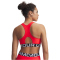 UNDER ARMOUR HeatGear Armour Mid Support Sport-BH Damen 713 - racer red/white M
