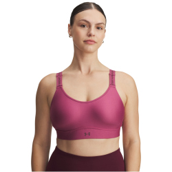 UNDER ARMOUR Infinity 2.0 Mid Support Sport-BH Damen 659 - fuchsia dusk/dark maroon L D-DD