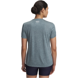 UNDER ARMOUR Tech Twist T-Shirt Damen 587 - jasper blue/white XS