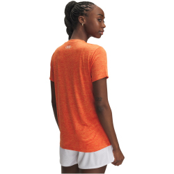 UNDER ARMOUR Tech Twist T-Shirt Damen 844 - orange base/white S