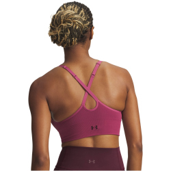 UNDER ARMOUR Vanish Seamless Low Support Sport-BH Damen 659 - fuchsia dusk/dark maroon M