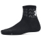 6er Pack UNDER ARMOUR Essential Quarter Socken Kinder 001 - black/black/mod gray S (31.5-36.5)