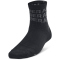 6er Pack UNDER ARMOUR Essential Quarter Socken Kinder 001 - black/black/mod gray S (31.5-36.5)