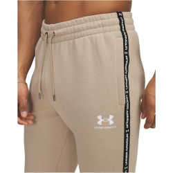 UNDER ARMOUR Icon Fleece Taping Jogginghose Herren 299 - city khaki/white S