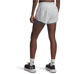UNDER ARMOUR Launch Pro 2in1 Laufshorts Damen 014 - halo gray/castlerock/reflective XS