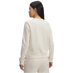UNDER ARMOUR Rival Terry-Fleece Sweatshirt Damen 783 - oatmeal light heather/white XS