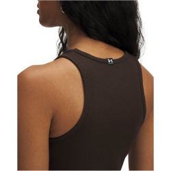 UNDER ARMOUR Rival Rib Tanktop Damen 246 - kona brown/white XS