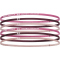6er Pack UNDER ARMOUR Mini Elastic Haarbänder Mädchen 659 - fuchsia dusk/white