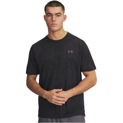 UNDER ARMOUR Tech Vent Jacquard Trainingsshirt Herren 001 - black/anthracite/castlerock XS